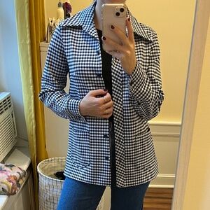 Vintage 70's Checkered "Dagger Collar" Jacket, EUC